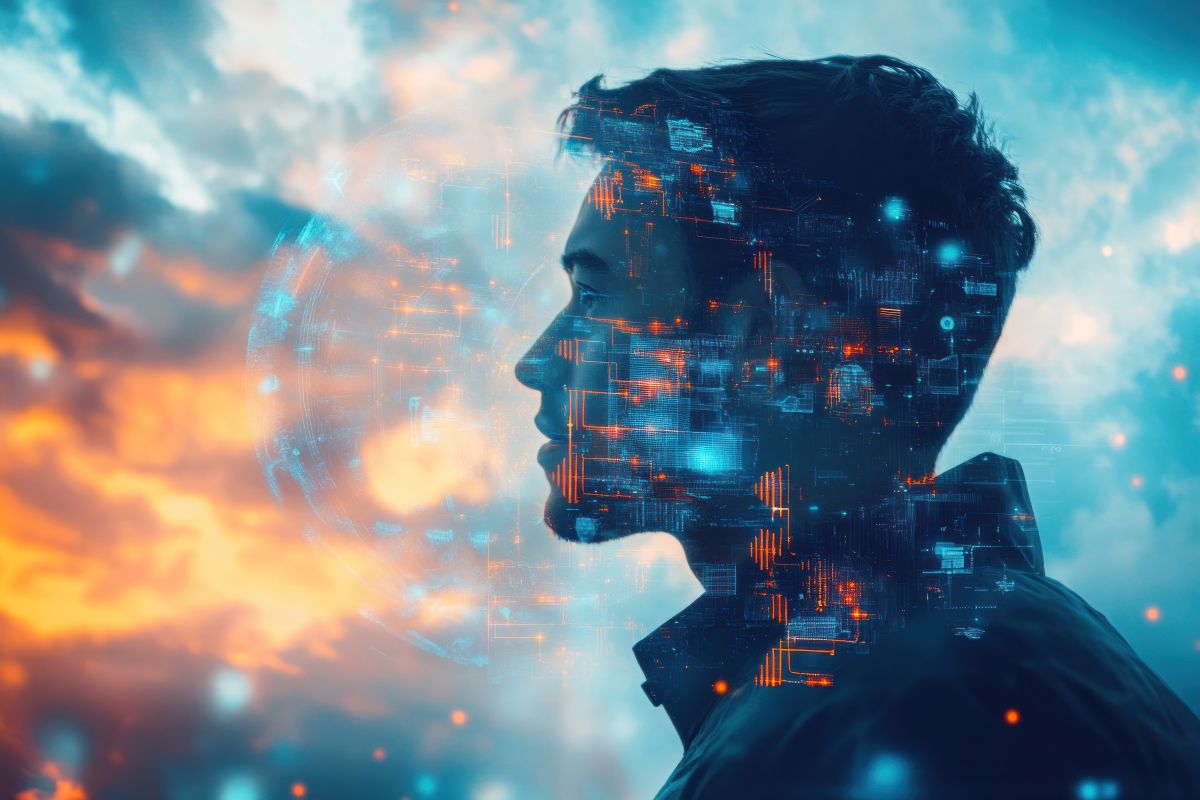 A professional embracing change in the workplace, actively learning new tools and adapting to modern technologies.